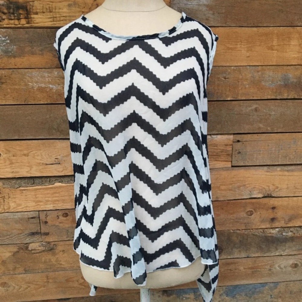 Chevron Flowy Blouse